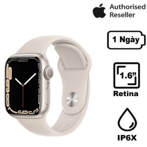 Apple Watch Series 7 41mm (GPS) Viền nhôm dây cao su Chính hãng VN/A - Tốt Phone