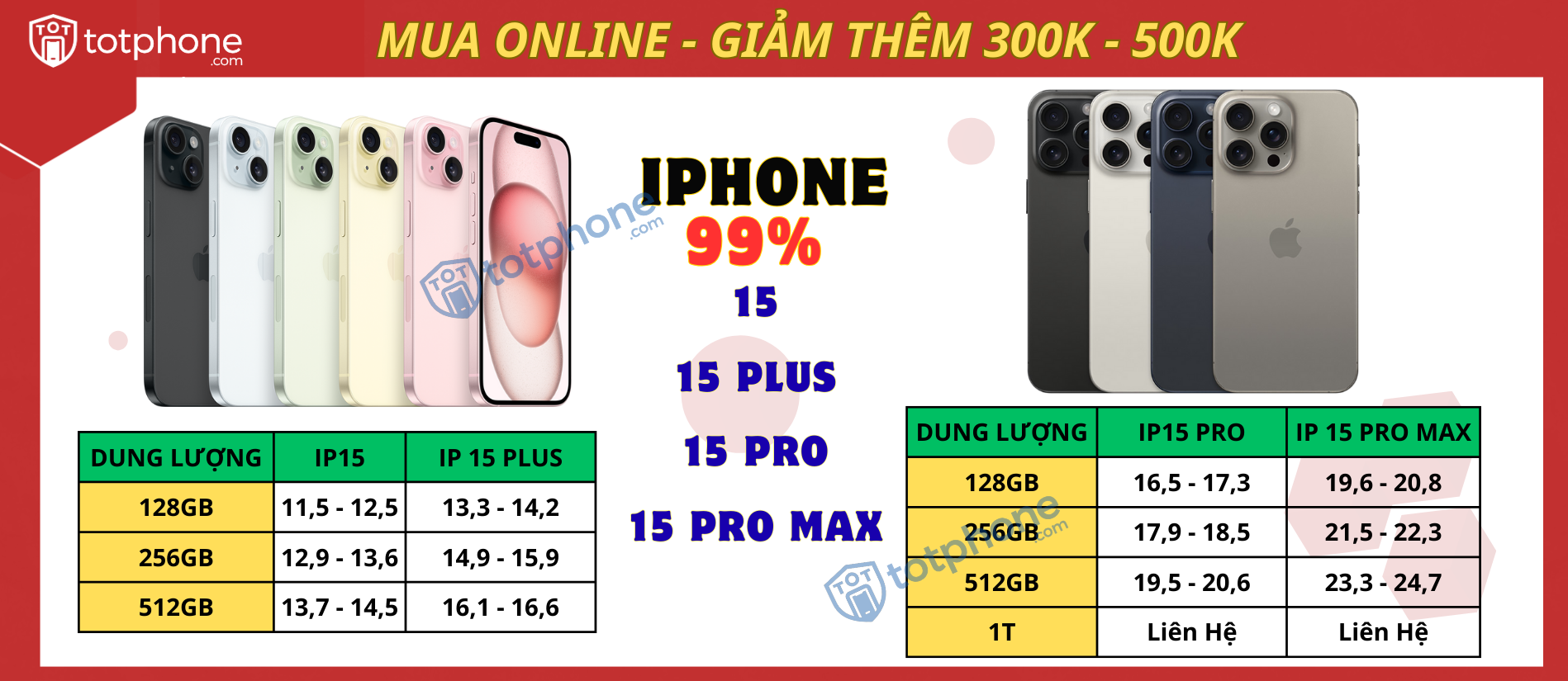 iPhone 15 chính hãng tại Tốt Phone